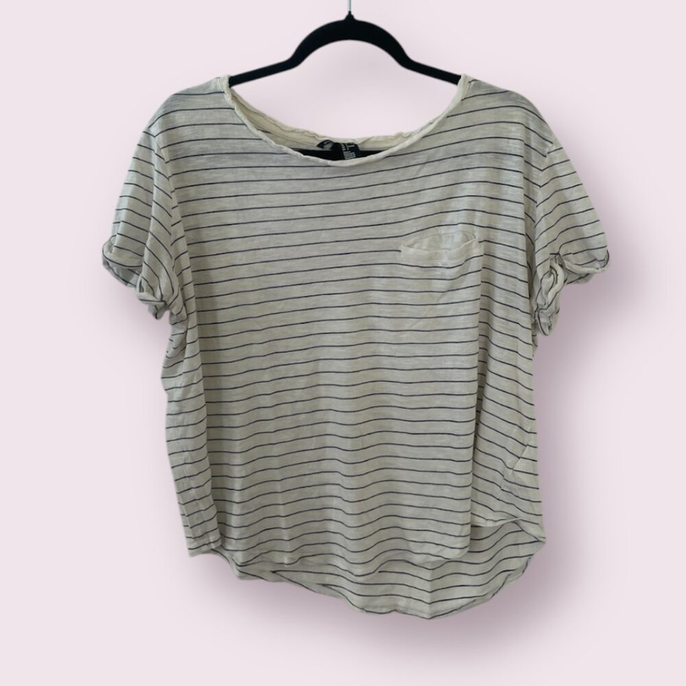 Stripe Striped Boho Bohemian Chic Hipster Hippie Artsy Tee Shirt T-Shirt Hip Top